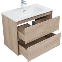 Товар: Тумба под раковину Aquanet Милан 80 336384 подвесная Дуб светлый - фото 3 Тумба под раковину Aquanet Милан 80 336384 подвесная Дуб светлый — фото 3, Тумбы под раковину