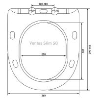 Комплект унитаза Berges Ventas Rimless с инсталляцией Novum 043344 с сиденьем Микролифт и Черной SoftTouch клавишей смыва — фото 12, Унитазы