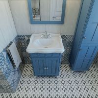 Товар: Тумба под раковину Caprigo Borgo 60 33410-B136 Синяя матовая - фото 2 Тумба под раковину Caprigo Borgo 60 33410-B136 Синяя матовая — фото 2, Мебель для ванной