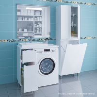 Тумба под раковину СанТа Лондон 90 224027 Белая — фото 3, Тумбы под раковину