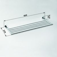 Полка для полотенец Bemeta Omega 104205152 Глянец — фото 2, Полки для полотенец