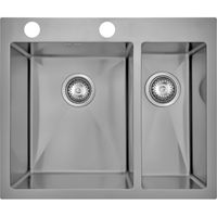 Кухонная мойка Seaman Eco Marino SMV-575DR.B Нержавеющая сталь — фото 1, Кухонные мойки