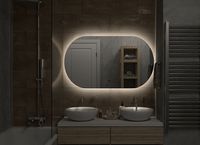 Зеркало Art&Max Torino AM-Tor-1200-700-DS-F с подсветкой с бесконтактным выключателем — фото 5, Мебель для ванной