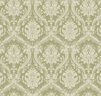 Обои Milassa Gem Gem2 005 Флизелин (1*10,05) Зеленый, Дамаск — фото 1, Обои для стен