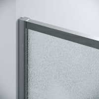 Душевая дверь Grossman Galaxy 130 100.K33.01.130.10.02 профиль Хром стекло шиншилла — фото 6, Раздвижные душевые двери