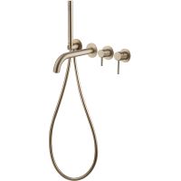 Смеситель для ванны Abber Wasser Kreis AF8130G Золото матовое — фото 2, Смеситель для ванны