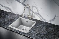 Кухонная мойка Milacio Leon 45 Cuarzo MC.77093 Серый металлик — фото 3, Кухонные мойки