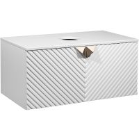 Тумба под раковину Runo Андорра 85 00-00002019 подвесная Белая — фото 1, Тумбы под раковину