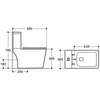 Товар: Унитаз компакт Vincea Hope VT2B-201 без бачка и сиденьем Микролифт - фото 9 Унитаз компакт Vincea Hope VT2B-201 без бачка и сиденьем Микролифт — фото 9, Унитазы