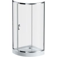 Душевой уголок AM.PM Like Solo Slide 90x90 W83G-315-090CT профиль Хром глянцевый стекло прозрачное — фото 13, Душевые уголки четверть круга