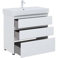 Товар: Тумба под раковину Aquanet Nova Lite 85 302475 Белый глянец - фото 6 Тумба под раковину Aquanet Nova Lite 85 302475 Белый глянец — фото 6, Тумбы под раковину