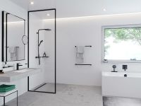 Полотенцедержатель Hansgrohe AddStoris 41747340 Шлифованный черный хром — фото 3, Полотенцедержатели