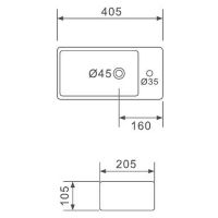 Товар: Раковина Gappo 40 L GT706L Белая - фото 2 Раковина Gappo 40 L GT706L Белая — фото 2, Мини-раковины