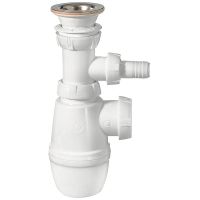 Сифон для раковины Wirquin Минор 30718053 Нержавеющая сталь — фото 1, Сифоны для раковины