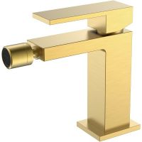 Смеситель для биде Boheme Qubic 476-MG Золото матовое — фото 1, Смесители