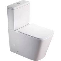 Унитаз компакт SantiLine SL-5017 Белый с бачком и сиденьем Микролифт — фото 1, Напольные унитазы