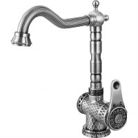 Смеситель для кухни ZorG Antic A 408K-SL Серебро — фото 1, Смесители для кухни