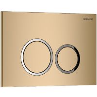 Клавиша смыва Grossman Galaxy 700.K31.01.310.310 Золото матовое — фото 2, Комплектующие для душевого оборудования