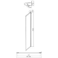 Товар: Душевая стенка Grossman Style 80 200.K33.05.80.21.02 профиль Черный матовый стекло шиншилла - фото 4 Душевая стенка Grossman Style 80 200.K33.05.80.21.02 профиль Черный матовый стекло шиншилла — фото 4, Боковые стенки