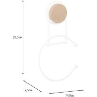 Полотенцедержатель Fixsen Magic White FX-47011 Белый матовый — фото 4, Полотенцедержатели