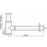 Сифон для раковины SantiLine SL-117 Бронза — фото 2, Сифоны для раковины