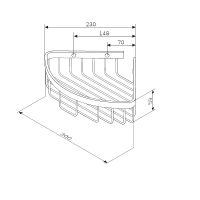 Товар: Полка корзина AM.PM Sense L A7452222 угловая Черная матовая - фото 7 Полка корзина AM.PM Sense L A7452222 угловая Черная матовая — фото 7, Полки для ванной и душа