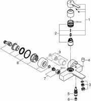 Смеситель для ванны Grohe Lineare New Суперсталь арт-33849DC1 — фото 3, Смеситель для ванны