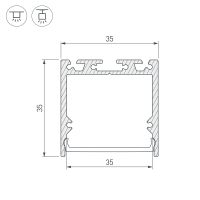 Товар: Профиль алюминиевый Arlight 020462 накладной/подвесной Серебристый - фото 4 Профиль алюминиевый Arlight 020462 накладной/подвесной Серебристый — фото 4, Профили для светодиодных лент