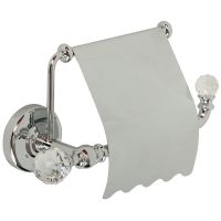 Держатель туалетной бумаги Migliore Amerida 16576 с крышкой Хром с кристаллами Swarovski — фото 1, Держатели туалетной бумаги