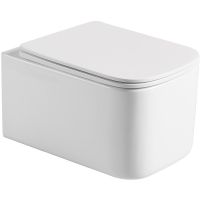 Унитаз Boheme Mane 970-SET-MW подвесной Белый матовый с сиденьем Микролифт — фото 1, Унитазы