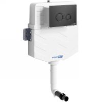 Смывной бачок WasserKRAFT Aller 10TLT.031.ME.MB01 для унитаза с Черной матовой клавишей смыва — фото 1, Инсталляции