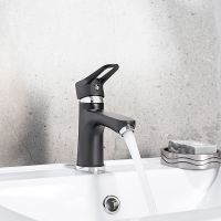 Смеситель для раковины Ростовская Мануфактура Сантехники SL77BL-001F Черный — фото 2, Смесители