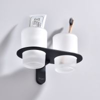 Стакан для зубных щеток Raglo двойной Черный матовый арт-R300.08.06 — фото 6, Стаканы для зубных щеток