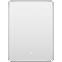 Зеркало Brevita Mercury 60 MER-Rett6-060/80-platinum с подсветкой Платина матовая с сенсорным выключателем — фото 3, Мебель для ванной