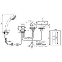Товар: Смеситель на борт ванны Rav Slezak Dunaj D474.5PZ Золото - фото 2 Смеситель на борт ванны Rav Slezak Dunaj D474.5PZ Золото — фото 2, Смесители