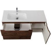 Тумба под раковину BelBagno Etna 100 L ETNA-1000-2C-1A-SO-RW-L подвесная Rovere Moro — фото 7, Тумбы под раковину