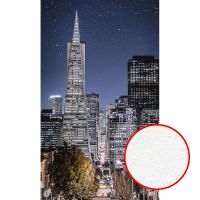 Фреска Ortograf Небоскребы 33499 Фактура бархат FX Флизелин (1,6*2,7) Синий/Серый, Город — фото 1, Фрески