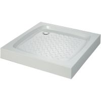 Душевой поддон из искусственного камня Cezares Tray S 80x80 TRAY-S-A-80-13-W Белый — фото 1, Душевые поддоны из искусственного камня