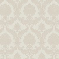 Обои Solo Le Sete S104 Винил на флизелине (1,06*10,05) Белый, Дамаск — фото 1, Обои для стен