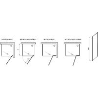 Душевая стенка Ravak Nexty NPS-90 90O70C00Z1 профиль Хром стекло Transparent — фото 4, Боковые стенки