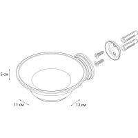 Мыльница Grampus Laguna GR-7808 Хром — фото 2, Мыльницы