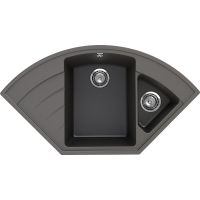 Кухонная мойка Ulgran Quartz Marta 1000-09 Асфальт — фото 1, Кухонные мойки