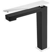 Смеситель для раковины Boheme Q 142-BCR.2 Черный Хром — фото 1, Смесители