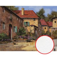 Фреска Ortograf Городской пейзаж живопись 11527 Фактура бархат FX Флизелин (3,4*2,7) Бежевый/Коричневый, Город/Пейзаж/Живопись — фото 1, Фрески