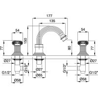 Товар: Смеситель для биде Cezares Olimp OLIMP-BBS2-03/24-M Золото 24 карат - фото 3 Смеситель для биде Cezares Olimp OLIMP-BBS2-03/24-M Золото 24 карат — фото 3, Смесители