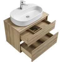 Тумба под раковину Aquaton Либерти 75 1A279501LYC70 подвесная Дуб эльвезия — фото 14, Тумбы под раковину