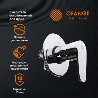 Смеситель для душа Orange Otto M22-400cr Хром — фото 6, Смеситель для душа