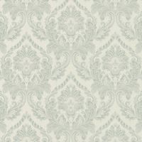 Обои AS Creation Di Seta 36668-4 Текстиль на флизелине (0,70*10,05) Зеленый, Дамаск — фото 1, Обои для стен