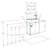 Тумба под раковину Aquaton Эклипс 45 1A172701EK560 подвесная Эбони темный — фото 7, Тумбы под раковину