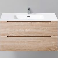 Тумба под раковину BelBagno Etna 90 ETNA-900-2C-SO-WO-P подвесная Rovere Bianco — фото 1, Тумбы под раковину